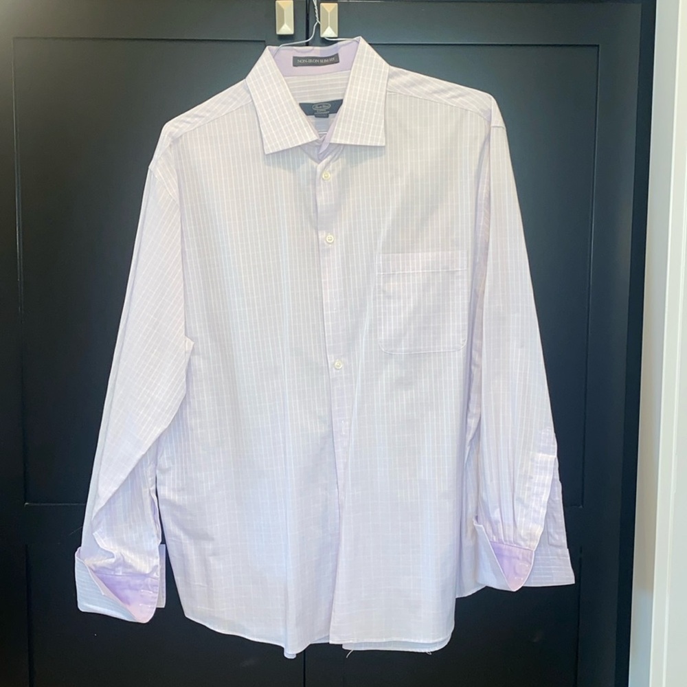 Men’s Pronto Uomo Egyptian Cotton Button Down Shirt - Size 34/35